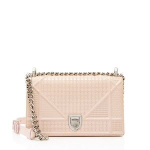 Dior Micro Cannage Patent Leather Diorama Small Shoulder Bag